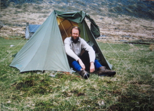 Camping at Ben Alder Cottage in 1987